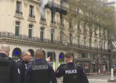 تور فرانسه: آتش سوزی در مرکز شهر پاریس